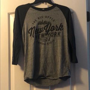 new york baseball style shirt